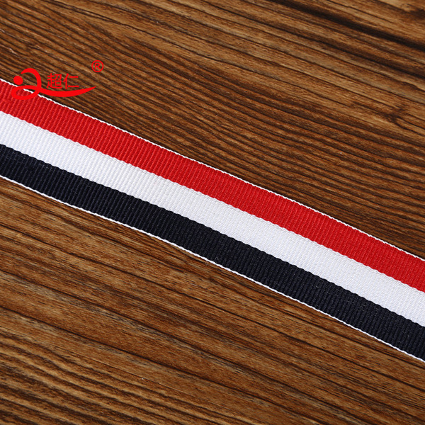 Three -color band of red and white