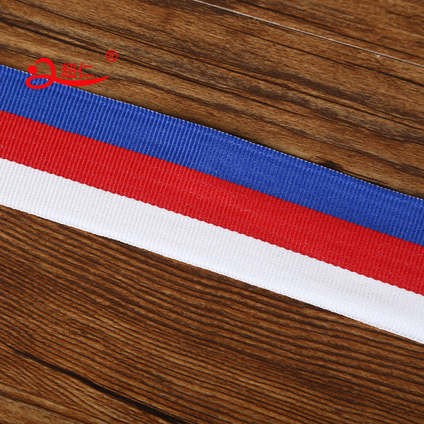 Three -color band of red and white