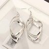 Summer fashionable shiny metal earrings