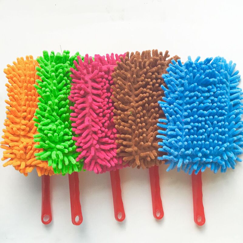 Chenille Square Head Wax Sweep Car Wax Brush Chenille Gloves Sponge Soft Absorbent Not Harmful to Car Flexible and Practical