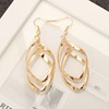 Summer fashionable shiny metal earrings