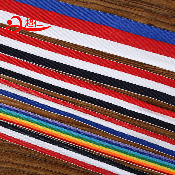 Three -color band of red and white