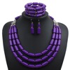 European and American neighborhood jewelry cross -border jewelry three -piece multi -layer necklace suits Bead Next 3630