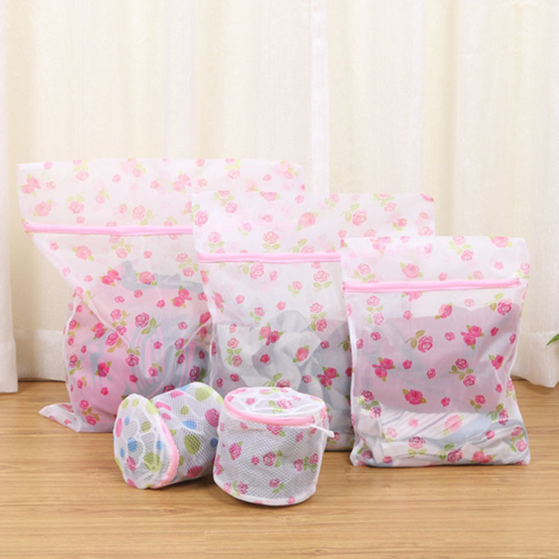 加厚涤纶花朵网袋 细网洗衣袋护洗袋 内衣洗衣袋文胸护洗厂家批发