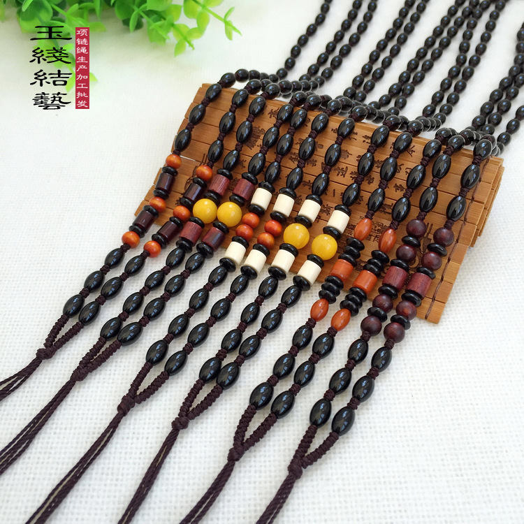 Woven necklace handmade
