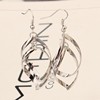 Summer fashionable shiny metal earrings