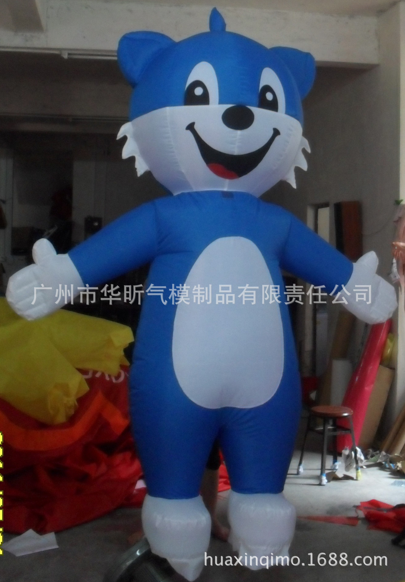 出口欧美熊猫卡通 充气卡通模型 活动广告固定卡通 厂家直销