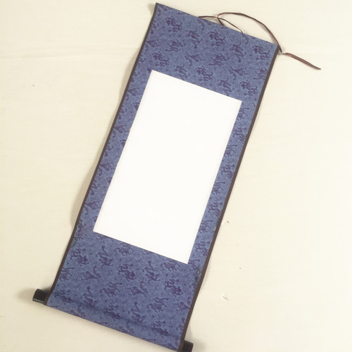 Blank scroll scroll rice paper calligraphy and painting mounting mini scroll calligraphy painting hanging scroll banner vertical scroll
