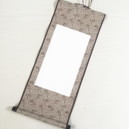 Blank scroll scroll rice paper calligraphy and painting mounting mini scroll calligraphy painting hanging scroll banner vertical scroll