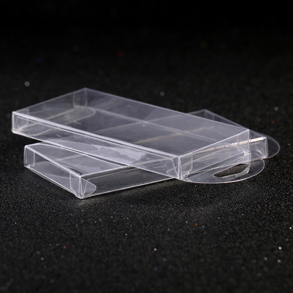 义乌厂家批发pvc长方形塑料电烫pvc折盒通用透明塑料盒塑料包装盒