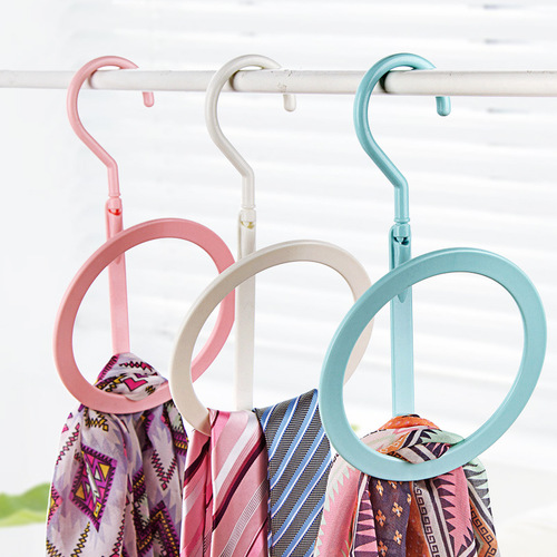 Q1091 Wall-mounted chain multi-purpose coat and hat hook organization and storage hook rack creative nail-free scarf hook