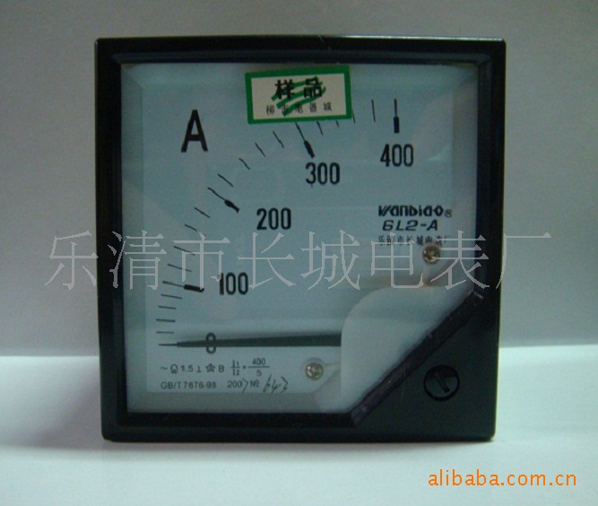 供应长城电表厂 6L2  400/5 指针式 交流电流表 80X80