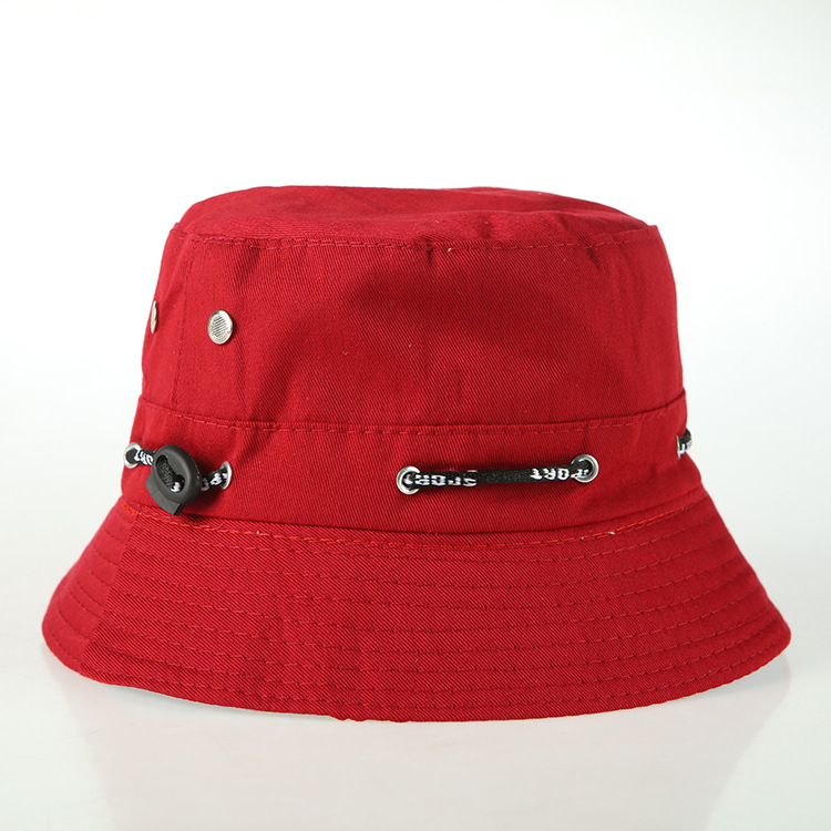 韩版潮渔夫帽男女士帽子夏天盆帽可折叠户外出游休闲纯色遮阳布帽