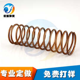 专业生产铜弹簧 超导电铜弹簧 快速导电弹簧