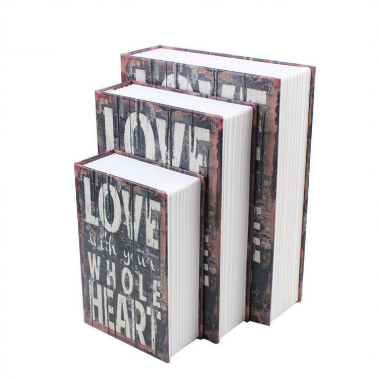 源头厂家创意仿真书本保险箱带锁大号密码款储蓄盒子