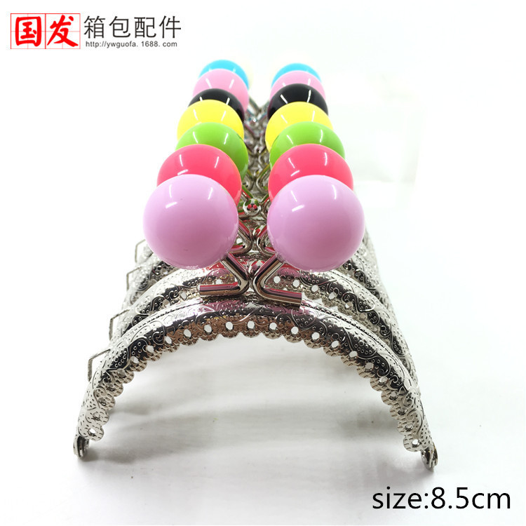 Oreo especial 23 agujeros: 8.5CM cabezas de caramelo de encaje en relieve semicircular oro [plata] 20MM cabeza de perlas