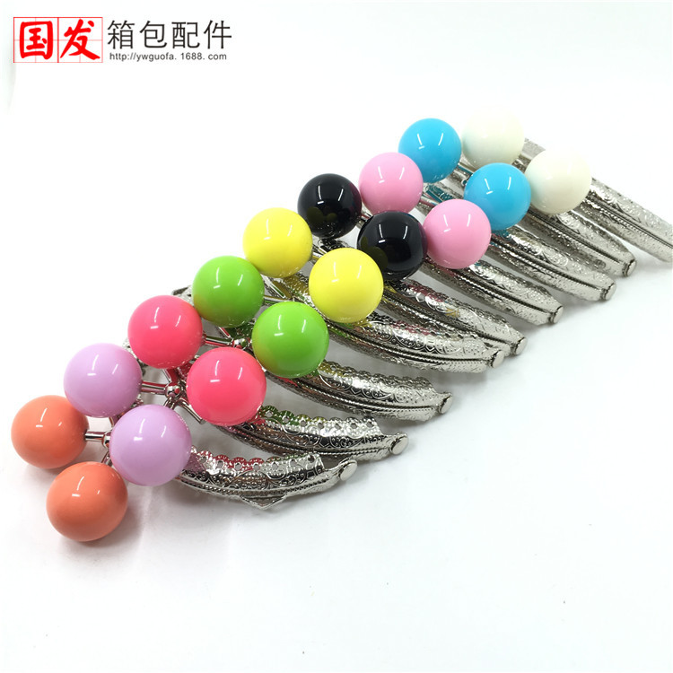 Oreo especial 23 agujeros: 8.5CM cabezas de caramelo de encaje en relieve semicircular oro [plata] 20MM cabeza de perlas