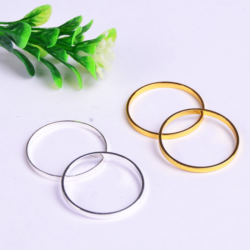 Brass circle flat wire jewelry closed ring 25 * 1MM diy jewelry earrings clothing accessories JX7106