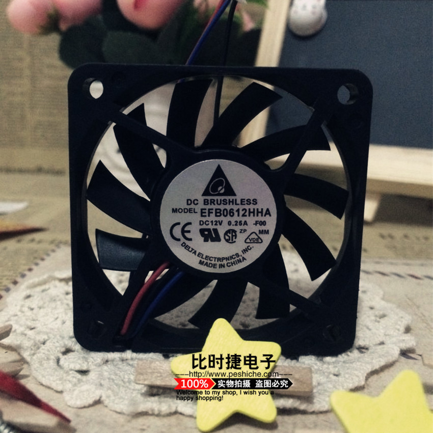 全新原装台达6010 12V0.25A EFB0612HHA 双滚珠超薄大风量风扇