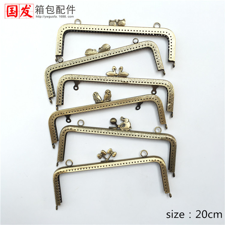 Sin stock, para hacer productos: 20cm cuadrado en relieve cabeza de gaza cabeza de pájaro boca de oro serie de animales boca de oro boca