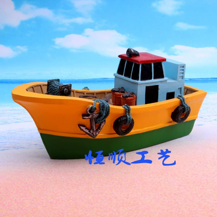 Летний стиль Средиземноморский стиль океан серии туристические сувениры украшение дома Смола рыбацкая лодка 13 см