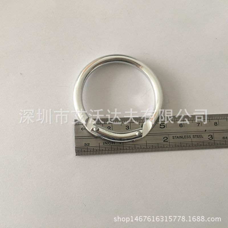 厂家直销 20mm镍色 弹簧圈 钥匙扣/钥匙链/新款配件  颜色可制定