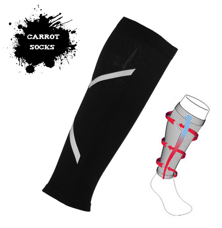 Protectores de Piernas Reflectantes para Correr de Noche, Compresión Protectora, Mangas Deportivas Negras para Ciclismo, Baloncesto, Fútbol, Venta al por Mayor, Personalizadas