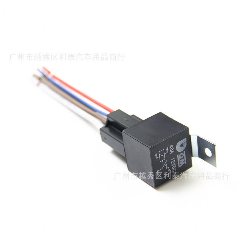 批发厂家汽车继电器插座带线汽车空调继电器配件通用继电器控制器