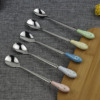 Ceramics, spoon stainless steel