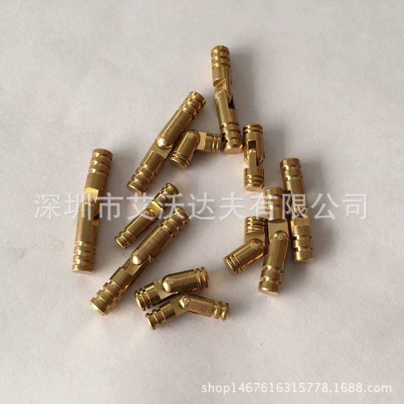 厂家直销 圆柱合页 5*30铜柱铰 木盒合页 工艺品圆柱铰 五金配件