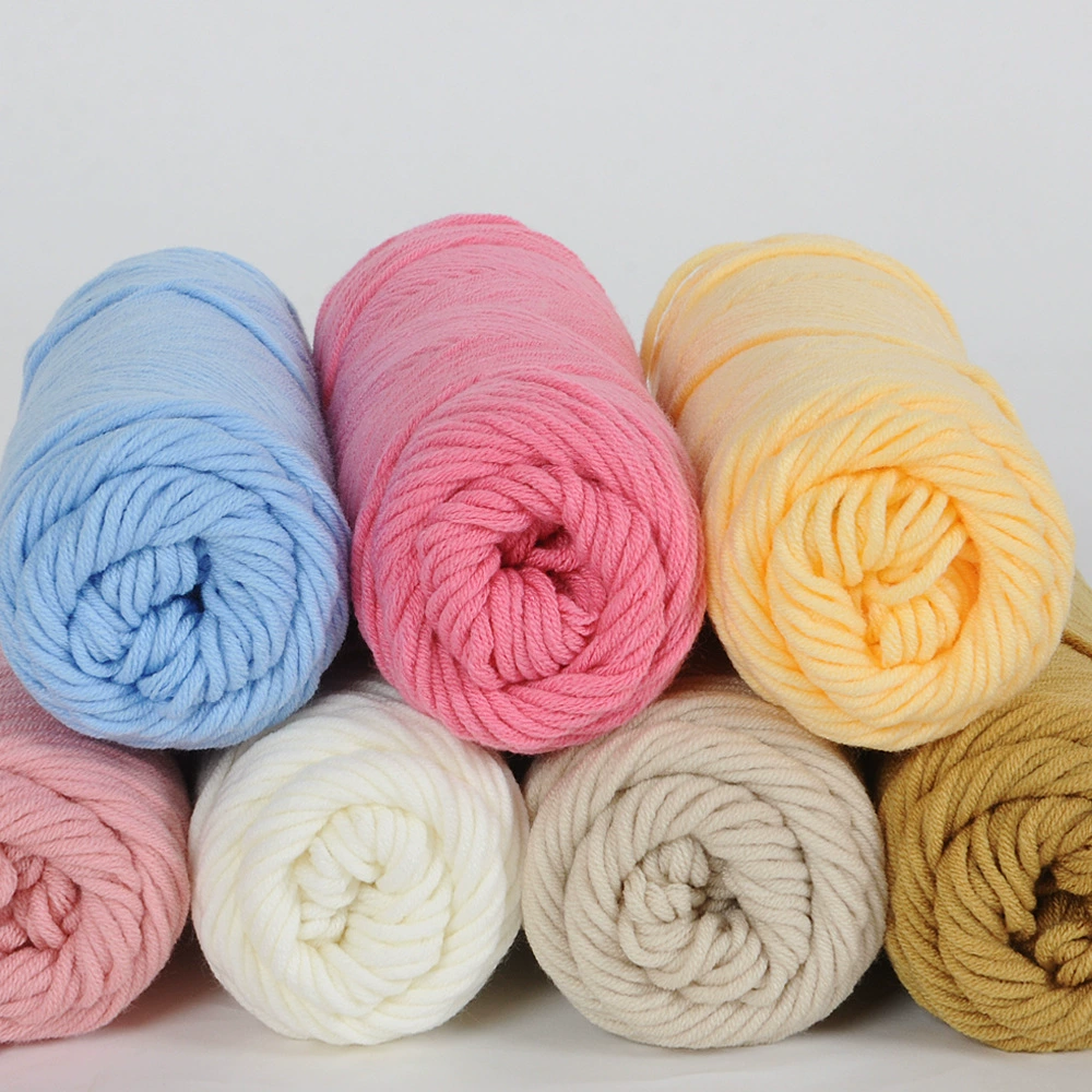 Покупательская хлопковая 8-линиейная композиция толстого DIY вклеивания embroidery материал сумка шерсть, молочно-каштановый шарф линия производителя опт