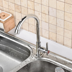 Copper single cold washbasin faucet vertical single cold kitchen faucet face basin column basin wall-mounted horizontal faucet