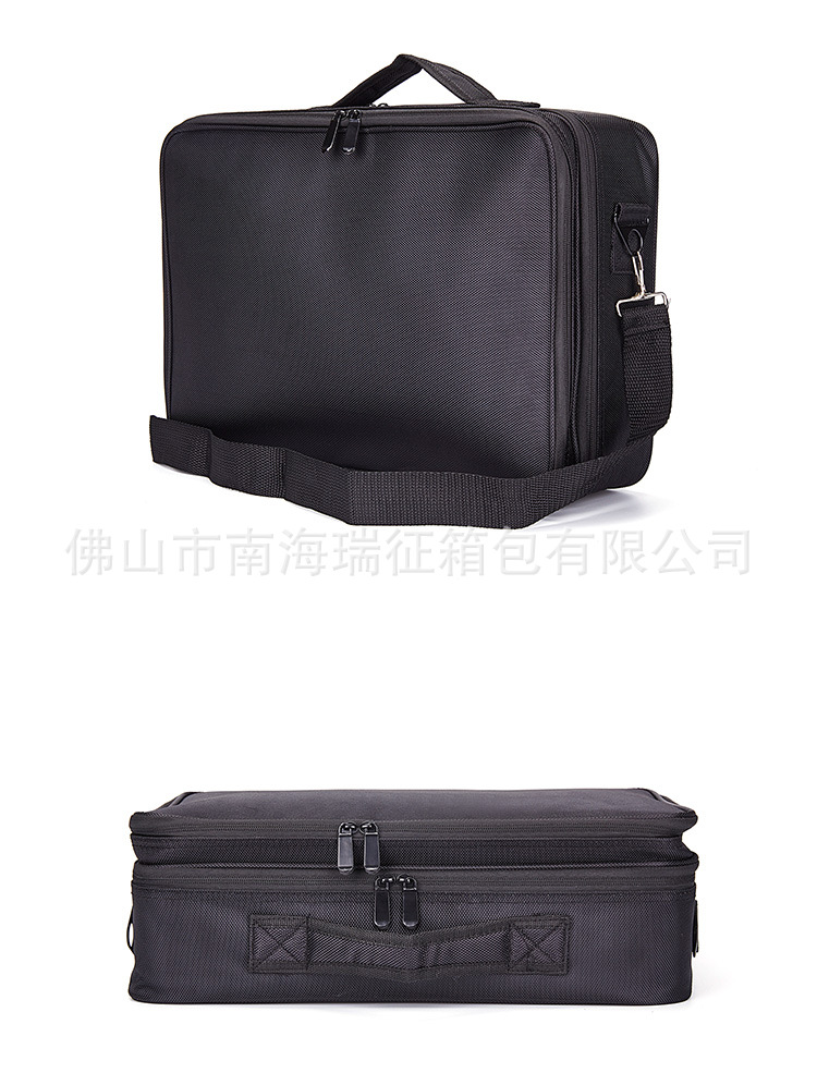 Bolsa de cosméticos portátil, maquillador y maquillaje de gran capacidad, bolsa de almacenamiento portátil multicapa, bolsa de partición de viaje de estilo ins en stock