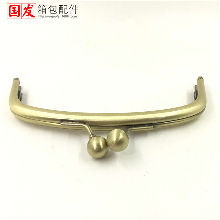 Para hacer: bisagra de bolso 12.5Cm abovedado bronce de oro sin orificio