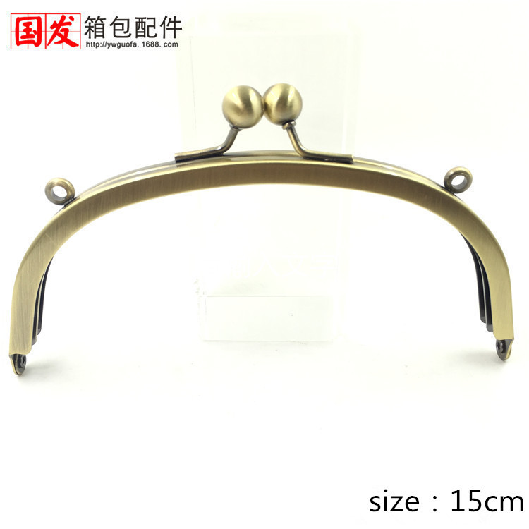 Sin stock, 15CM máquina de perlas de arco sin agujeros, abrazadera de abrazadera de oro