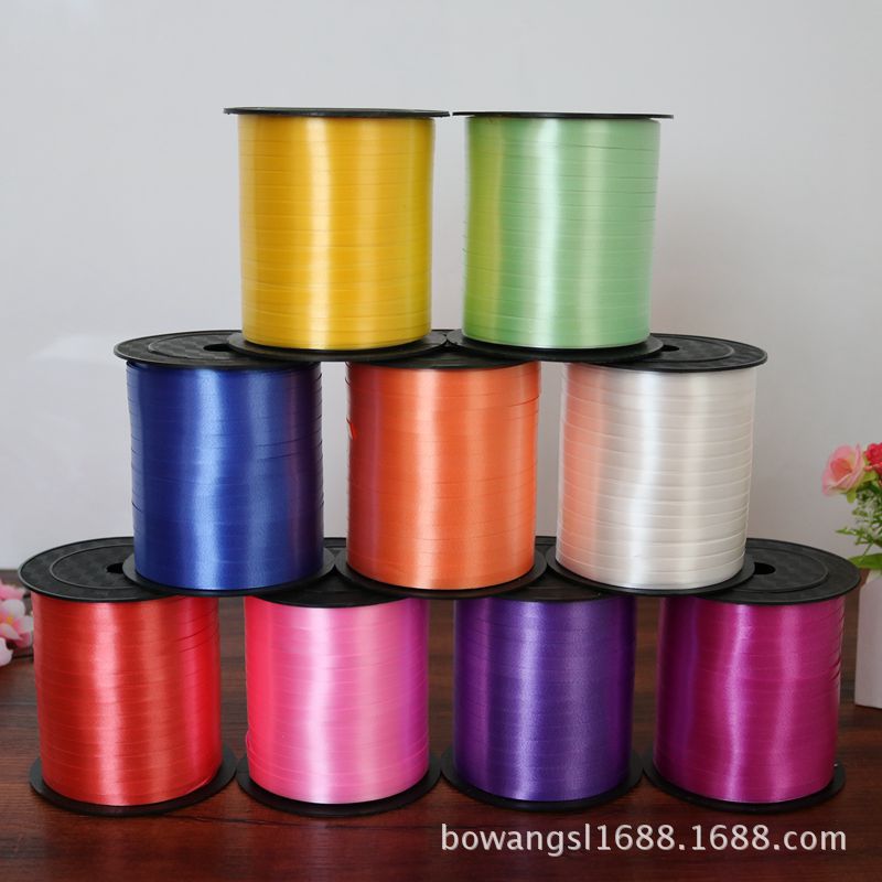 Transfronterizo al por mayor festival festivo suministros globo cinta corbata globo cuerda 250 tamaño 0,5 cm cinta de ancho