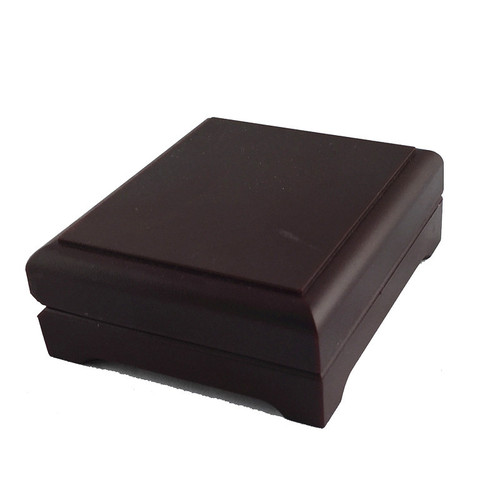 Dali high-end cufflink and tie clip set box, red brown plastic box, tie clip box, CTB103