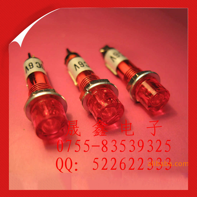 台湾原装N-792指示灯塑料灯座6V指示灯厂家批发供应原装信号灯