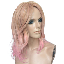 速卖通假发女混色中短卷发假发头套化纤假发专卖店批发