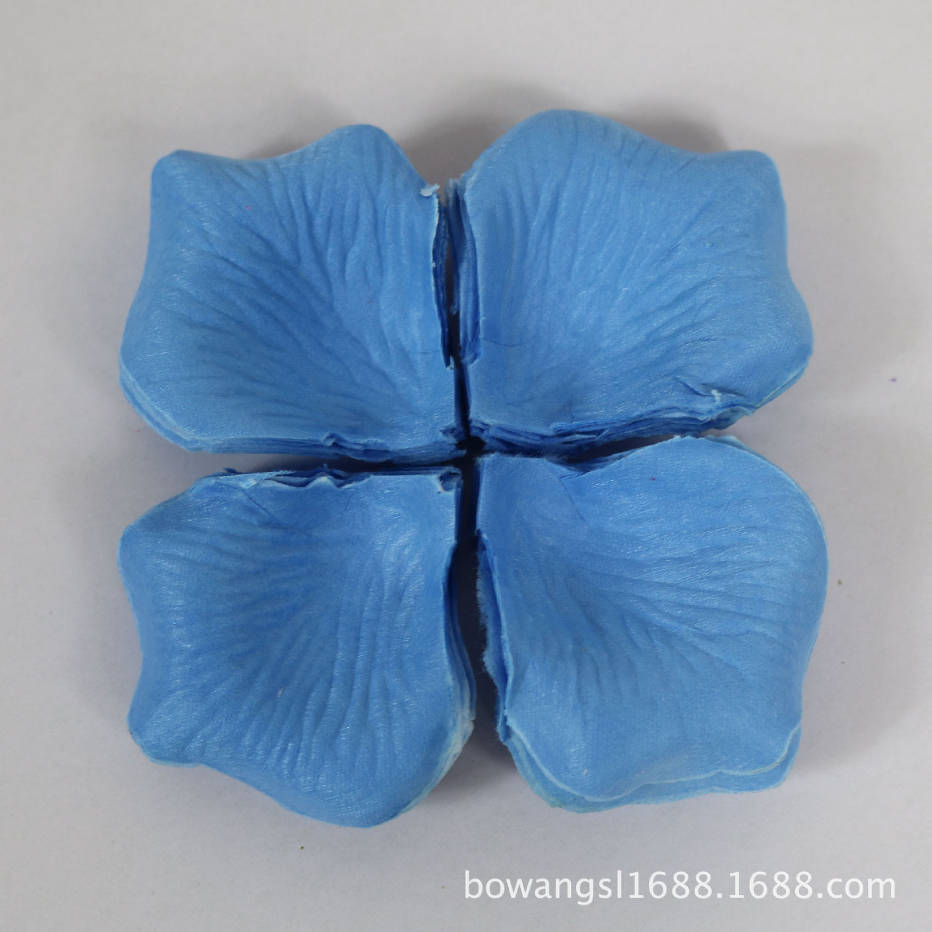 En stock al por mayor simulación pétalos de rosa mano-tirar flor boda habitación boda cama vacaciones decoración no tejido pétalos 144 piezas/bolsa