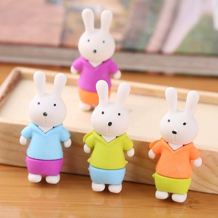 Cartoon teaching eraser with animals, cute children's stationery for students, Birthday gift