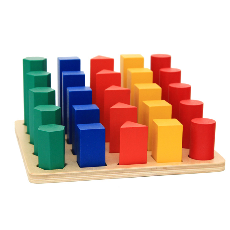 Material Didáctico Sensorial Geométrico Montessori de Madera