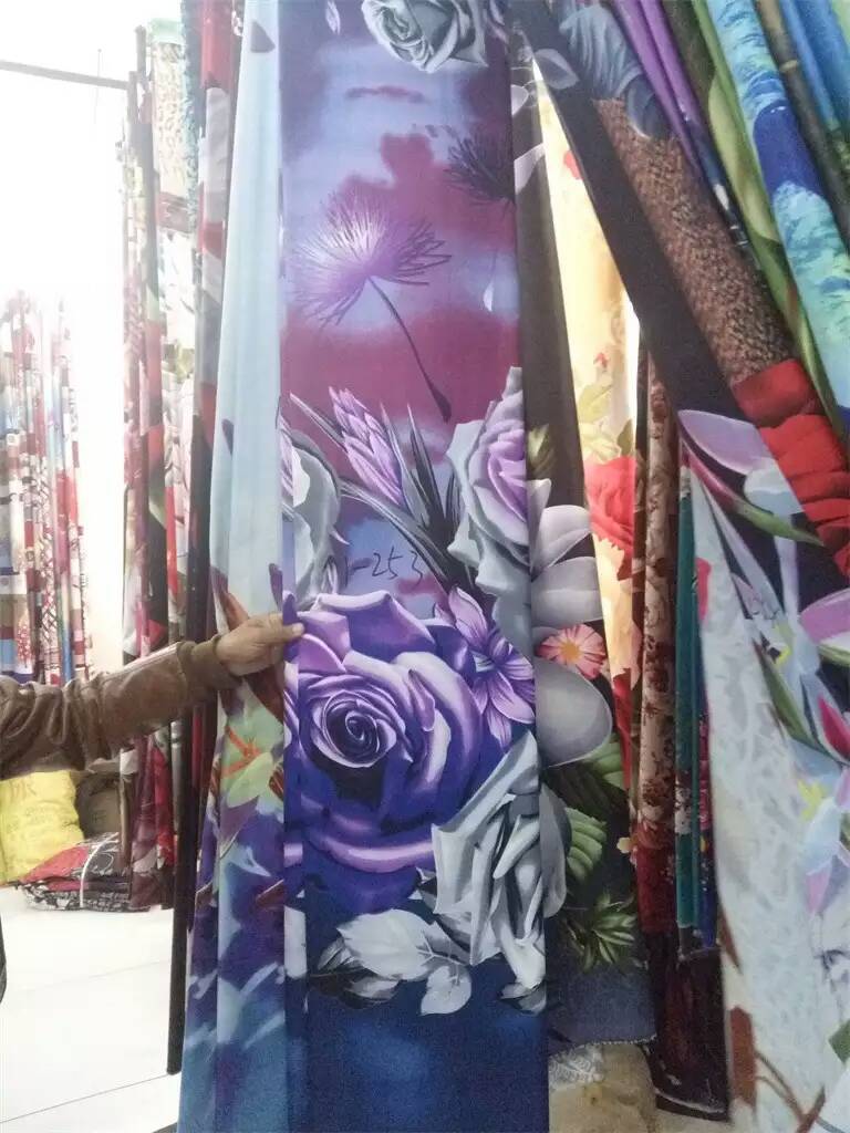 涤纶印花布  125g印度床单布 110g、235cm苏丹割边床品印花布