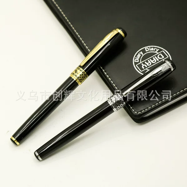 In stock 68 all-metal steel rod black business signature pen water pen gift advertising signature pen Pearl pen metal