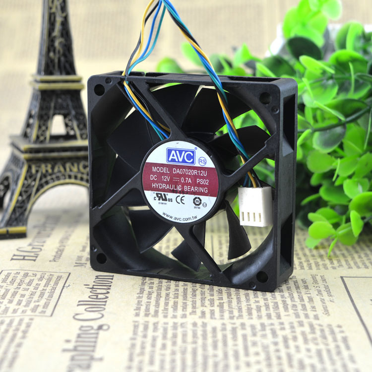AVC 7020 DV07020R12U 12V 0.7A 双滚珠风扇 大风量 适合服务器