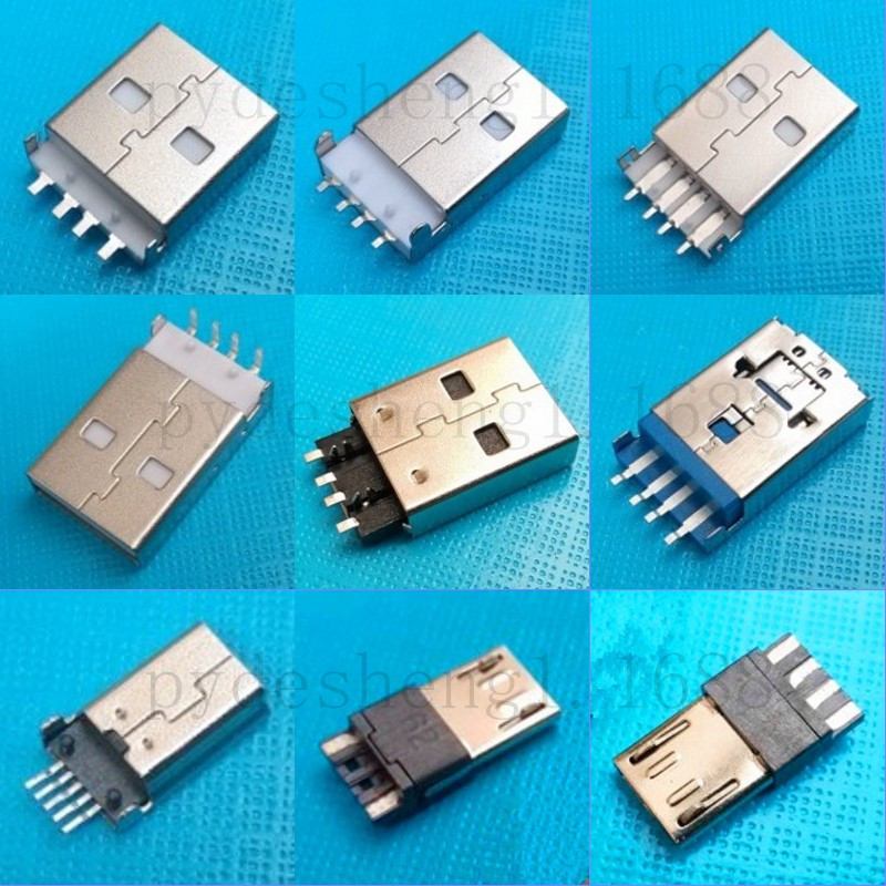 《厂家直营》MICRO 5P公头焊线前5后3 迈克公头