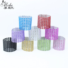 速卖通外贸 8排彩色餐巾环餐扣 婚礼婚庆摆台桌椅扣 现货小额批发