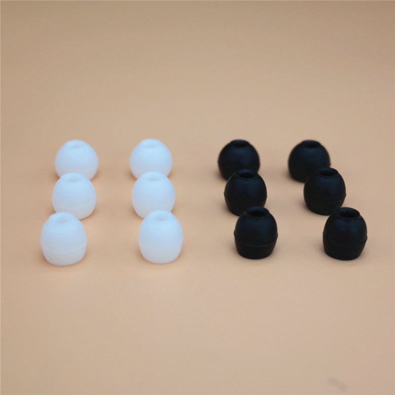 Supply 3.0mm inner hole earphone silicone sleeve fish mouth silicone earplugs black and white for Sony Shure Supply 3.0mm inner hole earphone silicone sleeve fish mouth silicone earplugs black and white for Sony Shure