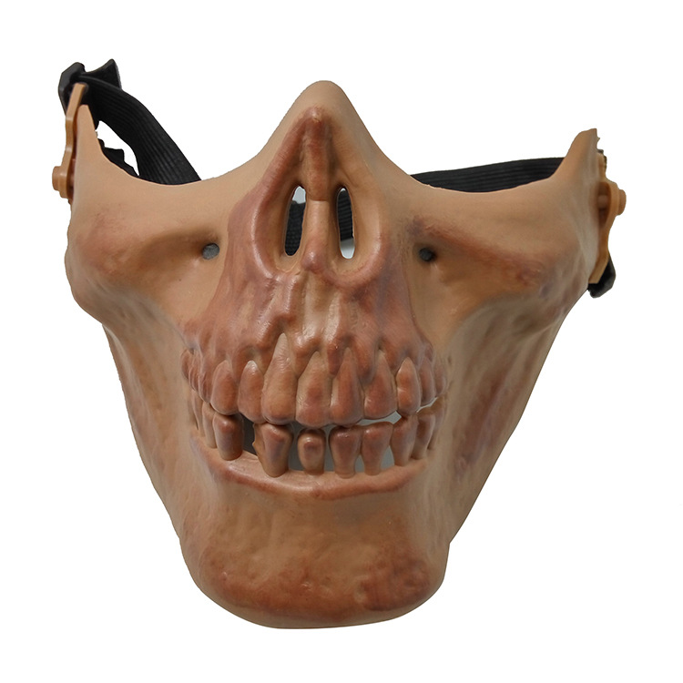 下巴面具 骷髅战士面具3代半脸防护面具半脸骷髅面具