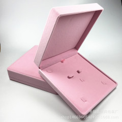 人気ベルベット大サイズのジュエリーケース真珠ネックレスペンダントイヤリングセットケース195 × 195 × 45 mm